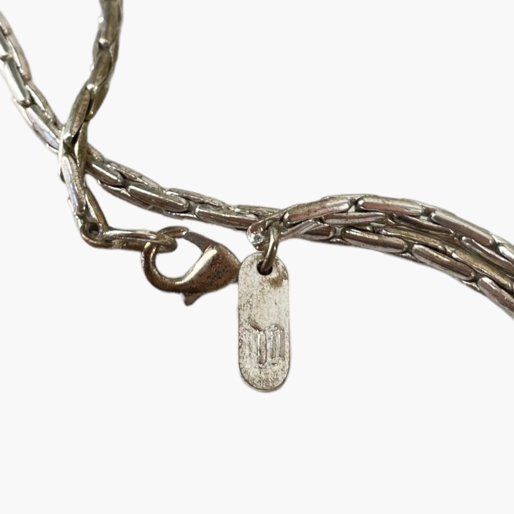 Eleven Silver Rectangle Box Chain 30 Inch - Picture 4 of 5